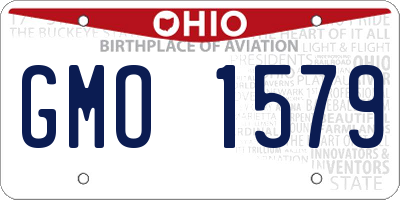 OH license plate GMO1579