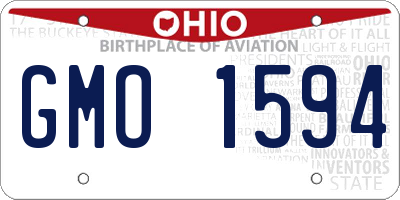 OH license plate GMO1594