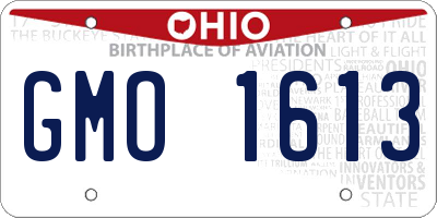 OH license plate GMO1613