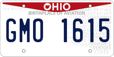 OH license plate GMO1615