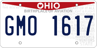 OH license plate GMO1617