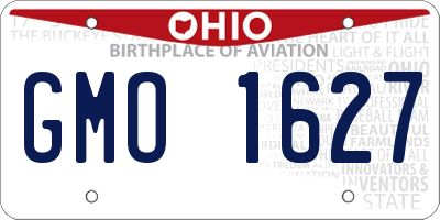 OH license plate GMO1627