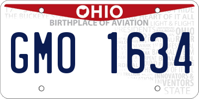 OH license plate GMO1634