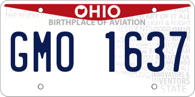 OH license plate GMO1637