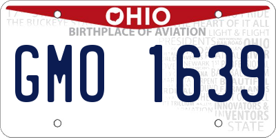OH license plate GMO1639