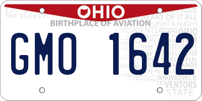 OH license plate GMO1642
