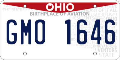 OH license plate GMO1646