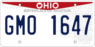 OH license plate GMO1647
