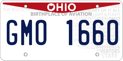 OH license plate GMO1660