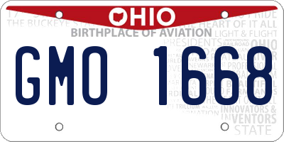 OH license plate GMO1668