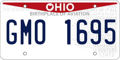 OH license plate GMO1695