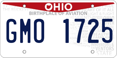OH license plate GMO1725