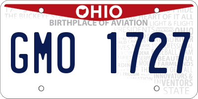 OH license plate GMO1727