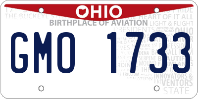 OH license plate GMO1733