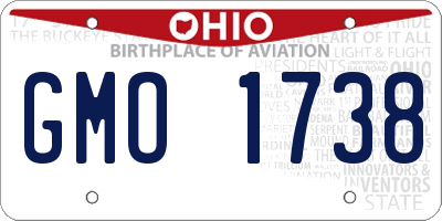 OH license plate GMO1738
