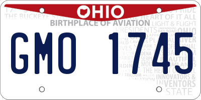 OH license plate GMO1745