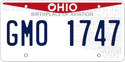 OH license plate GMO1747