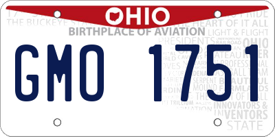 OH license plate GMO1751