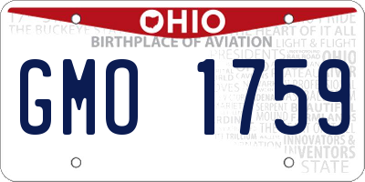OH license plate GMO1759