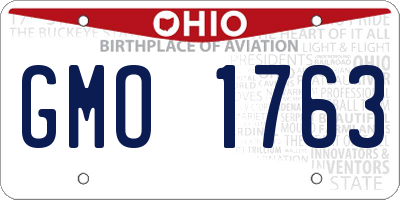OH license plate GMO1763