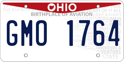 OH license plate GMO1764