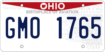OH license plate GMO1765
