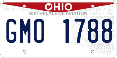 OH license plate GMO1788