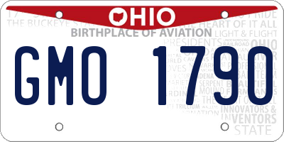 OH license plate GMO1790
