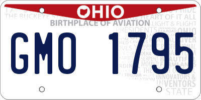 OH license plate GMO1795