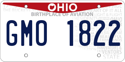 OH license plate GMO1822
