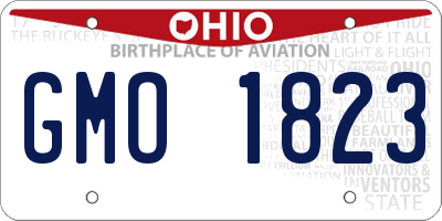 OH license plate GMO1823