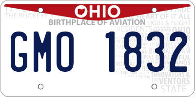 OH license plate GMO1832