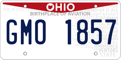 OH license plate GMO1857