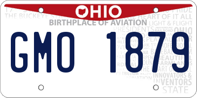 OH license plate GMO1879