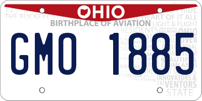 OH license plate GMO1885