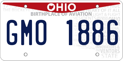 OH license plate GMO1886