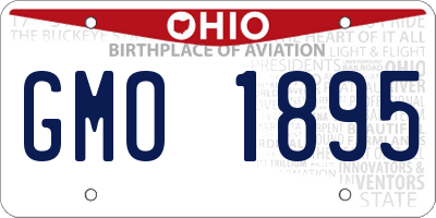 OH license plate GMO1895