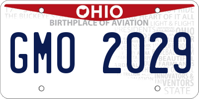 OH license plate GMO2029