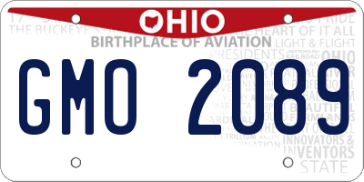 OH license plate GMO2089