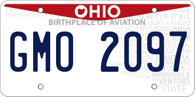 OH license plate GMO2097