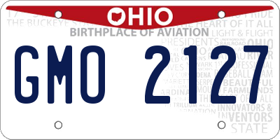 OH license plate GMO2127