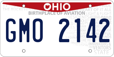 OH license plate GMO2142