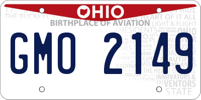 OH license plate GMO2149