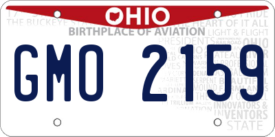 OH license plate GMO2159