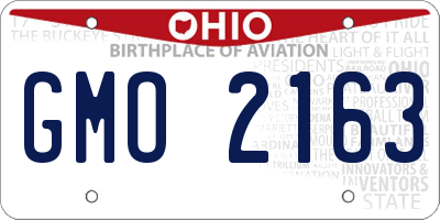 OH license plate GMO2163