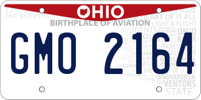 OH license plate GMO2164