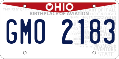 OH license plate GMO2183