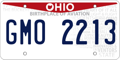 OH license plate GMO2213