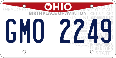 OH license plate GMO2249