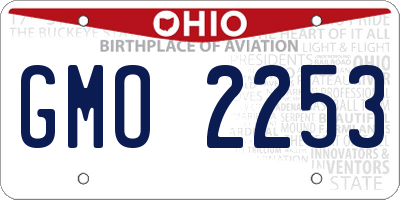 OH license plate GMO2253